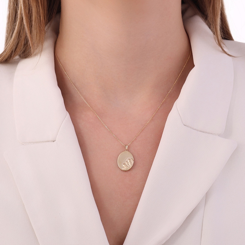 Altın Tasarım Kolye