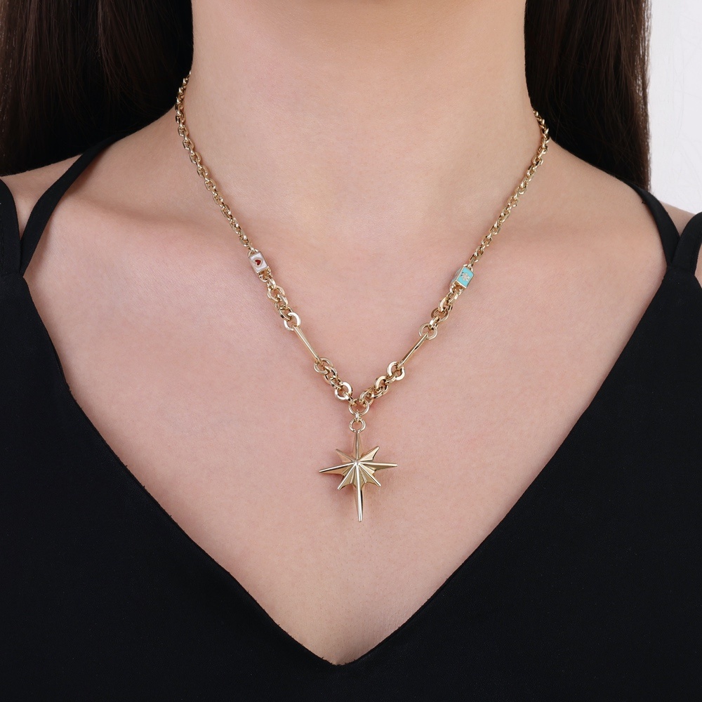 Altın Zincir Kutup Yıldızı Kolye
