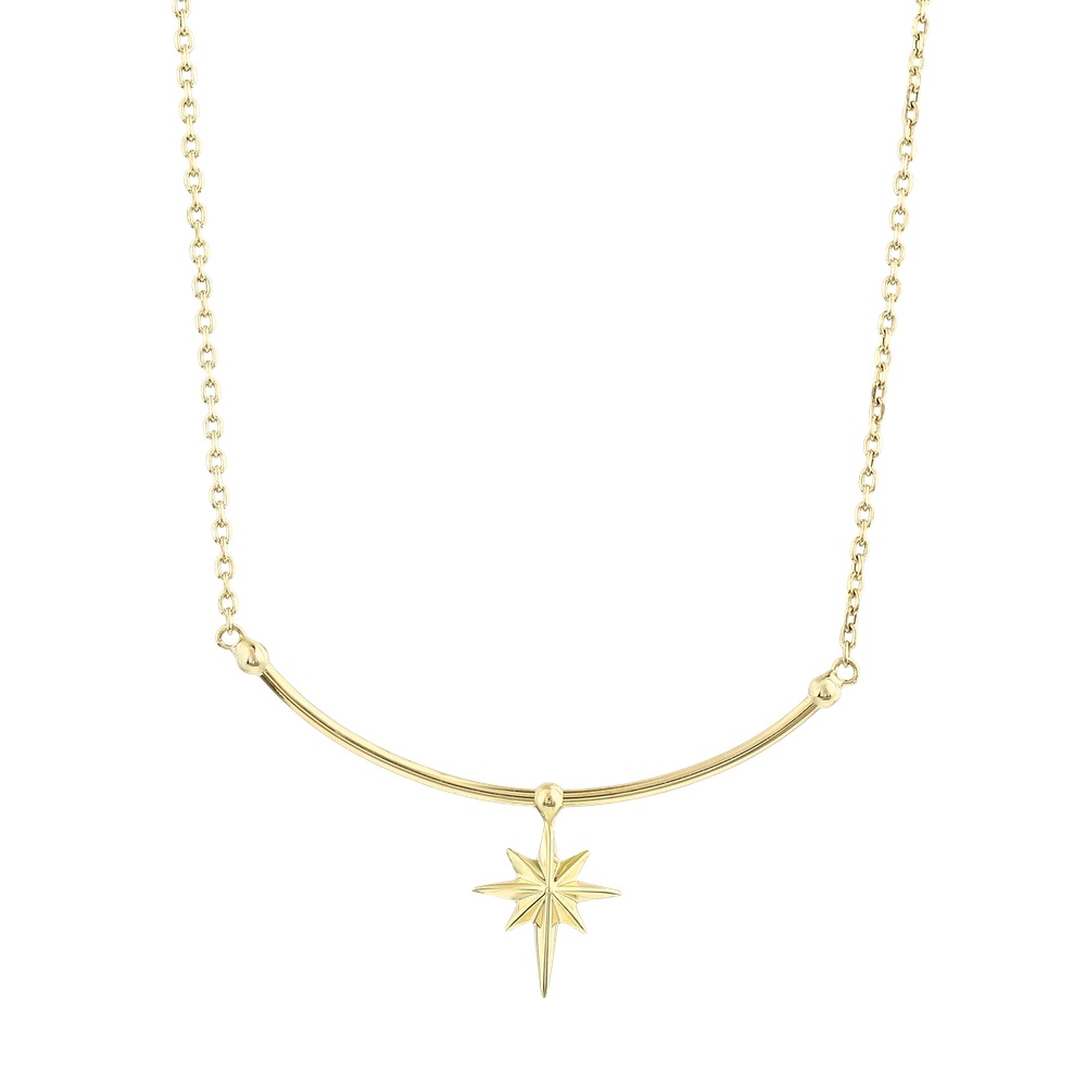 Altın Kutup Yıldızı Kolye