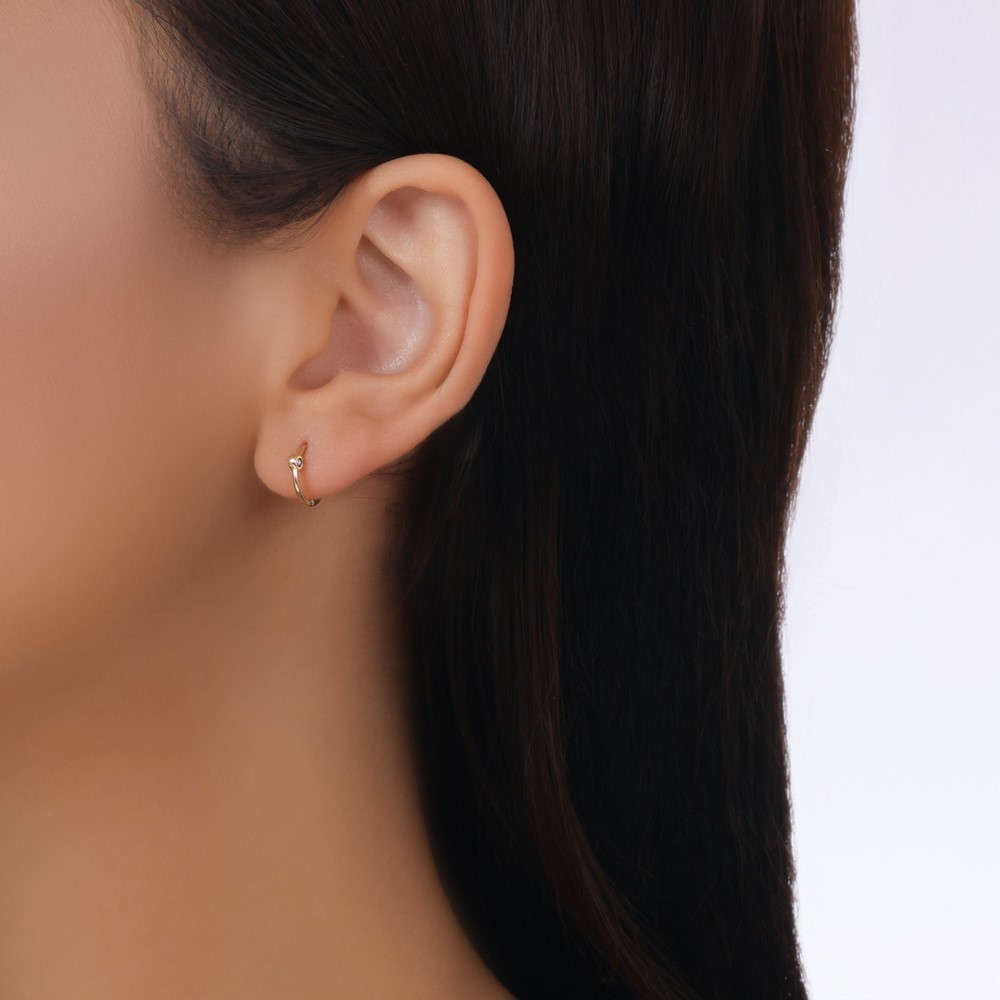 Altın Piercing Küpe