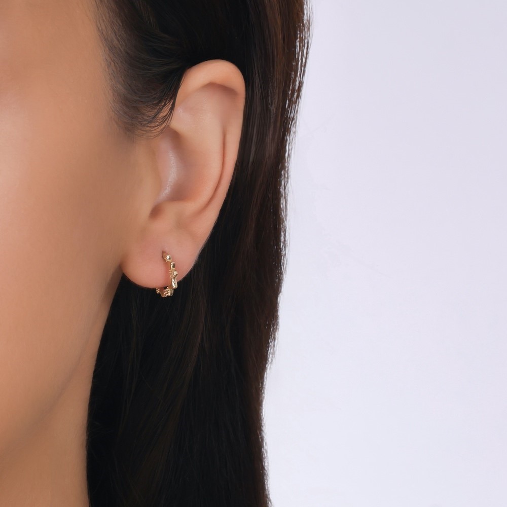 Altın Piercing Küpe