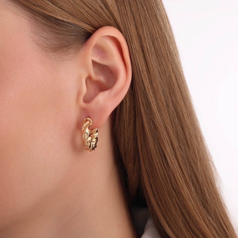 Altın Burgu Halka Küpe