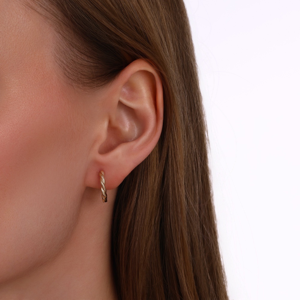 Altın Burgu Halka Küpe