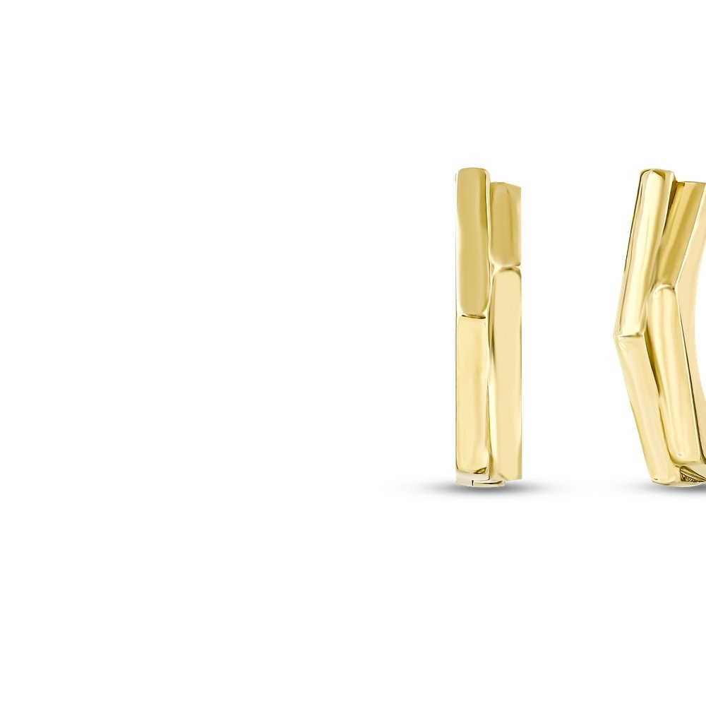 Altın Tasarım Halka Küpe