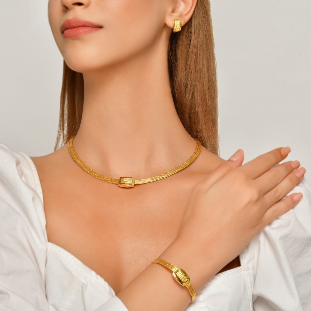 Altın Üçlü Hasır Set