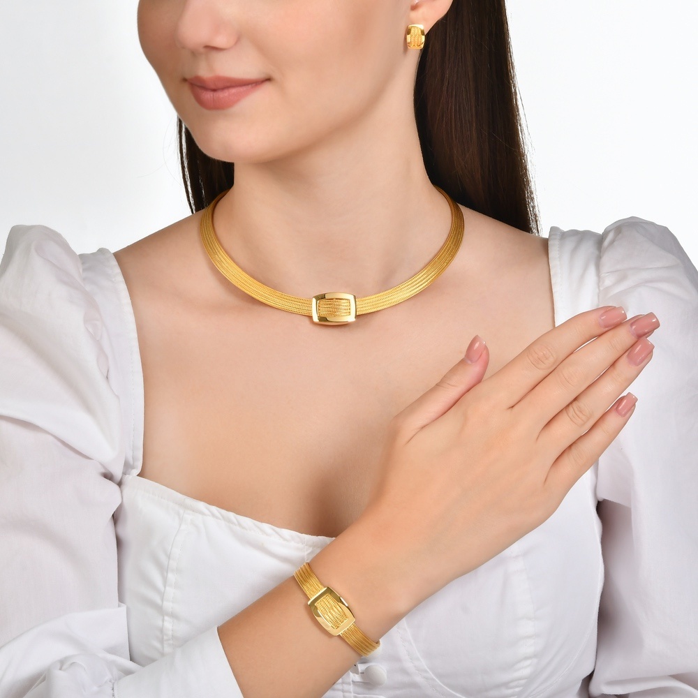 Altın Üçlü Hasır Set