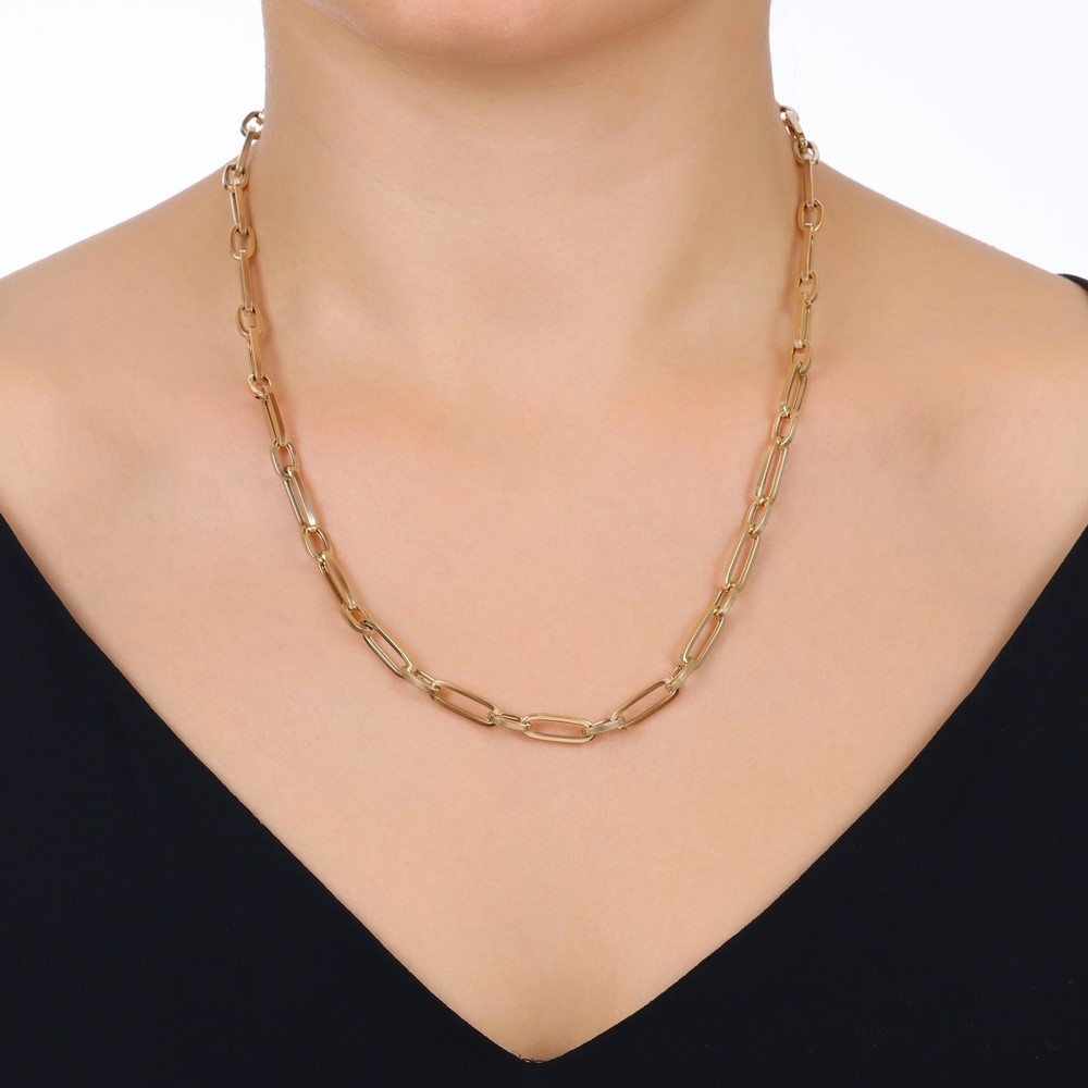 Zincir Formlu Altın Set