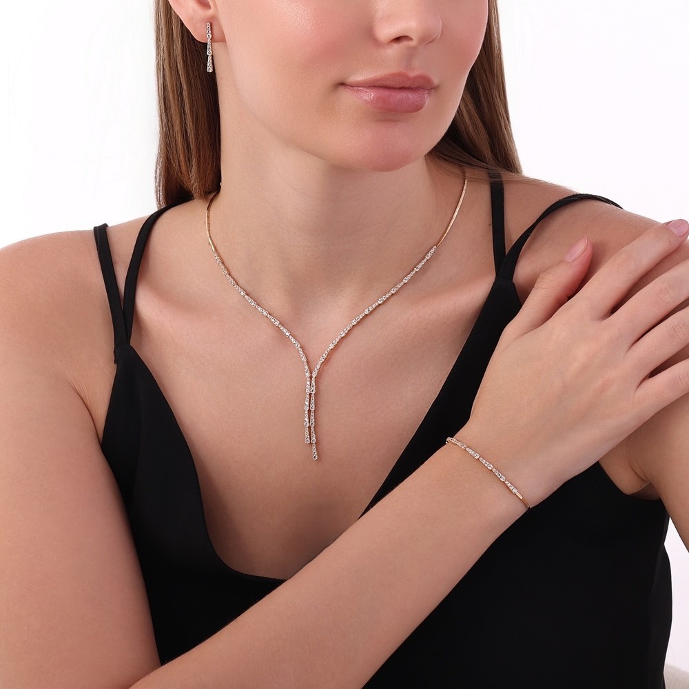 Altın Üçlü Nişan Düğün Set