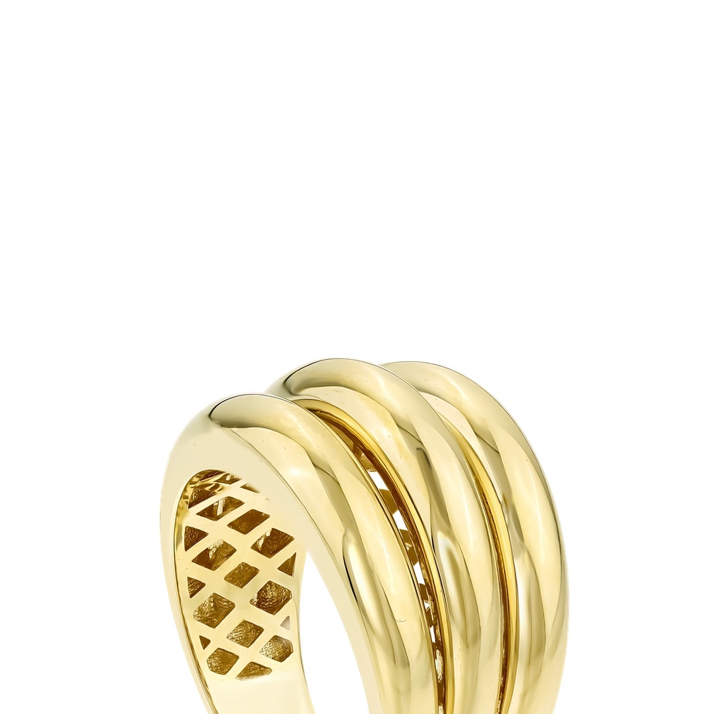 Altın Üç Sıra Yüzük