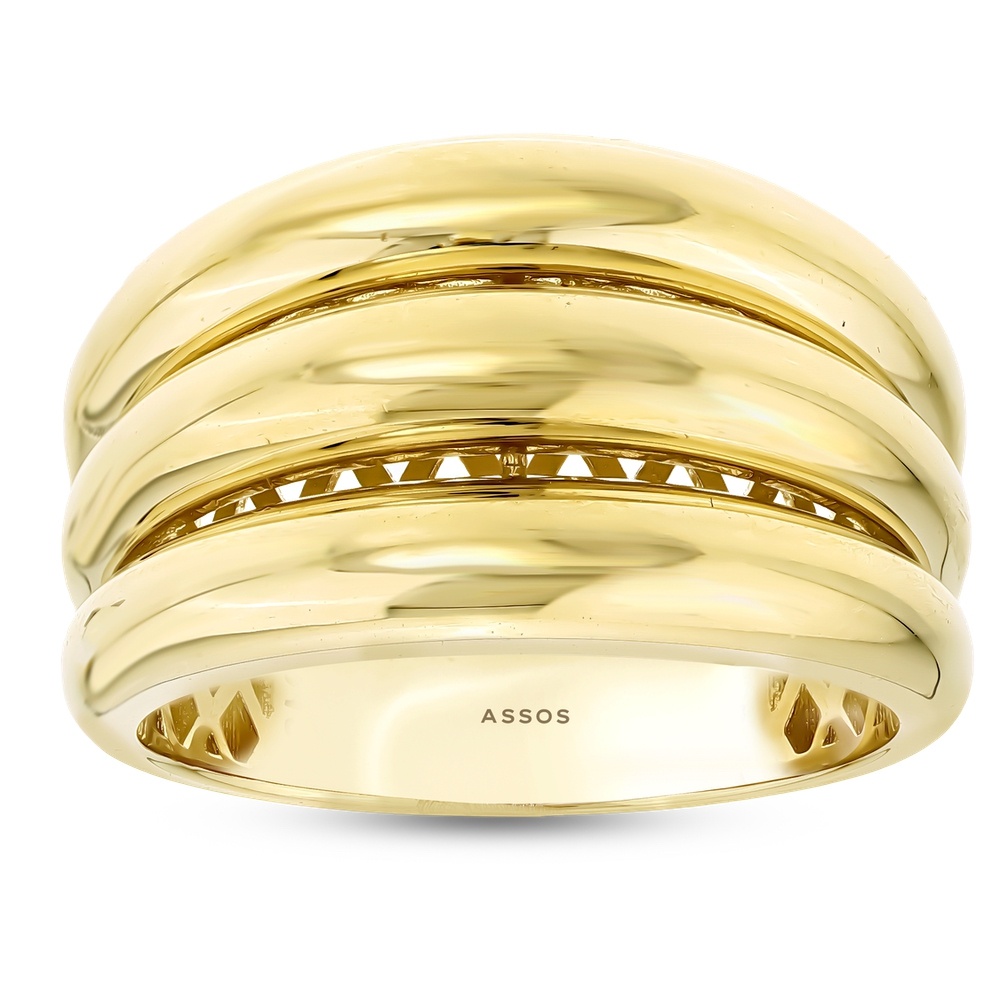 Altın Üç Sıra Yüzük