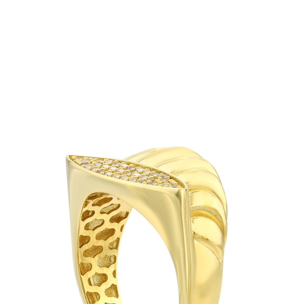 Altın Taşlı Burgu Yüzük