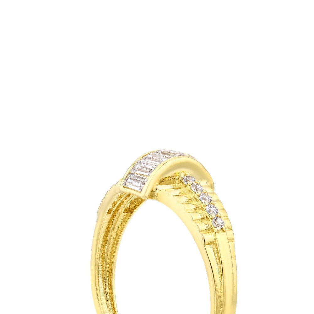 Altın Taşlı Tasarım Yüzük