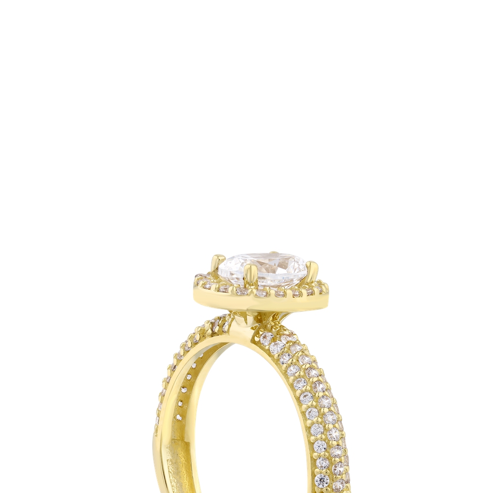 Altın Tasarım Tektaş Yüzük