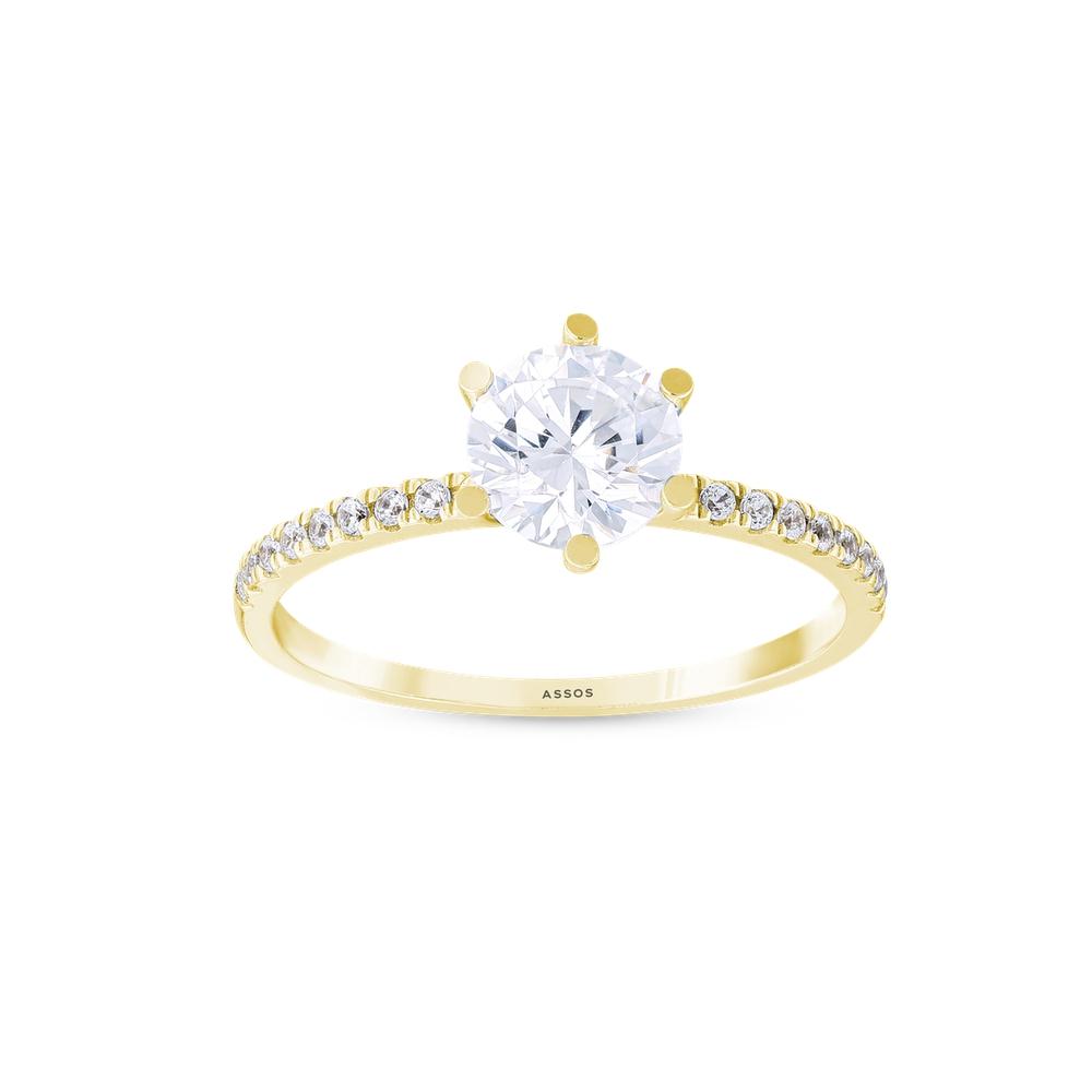 Altın Tektaş Yüzük