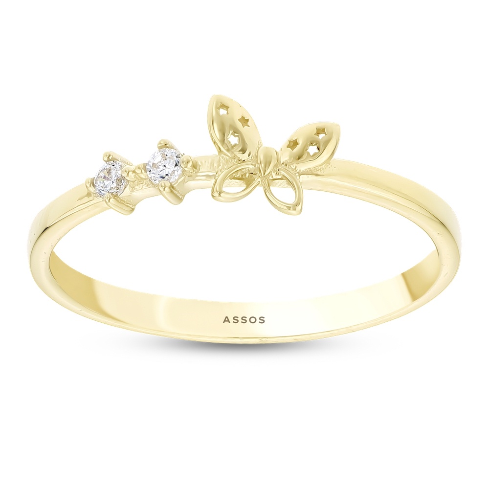 Altın Kelebek Yüzük