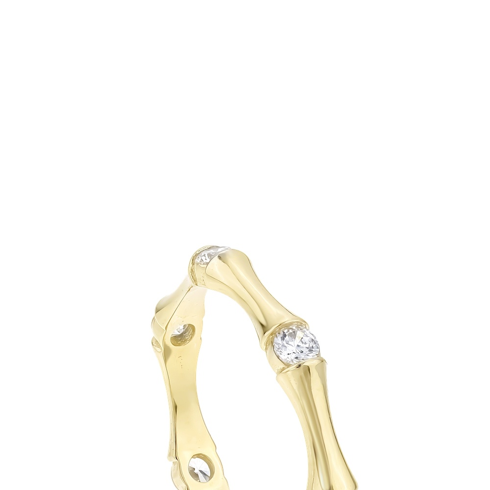 Altın Taşlı Tasarım Yüzük