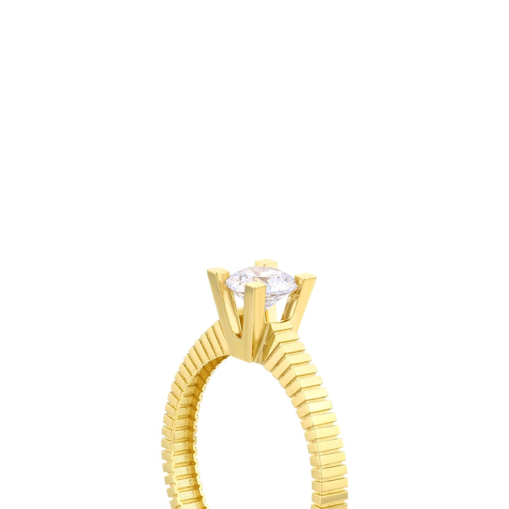 Altın Tektaş Yüzük