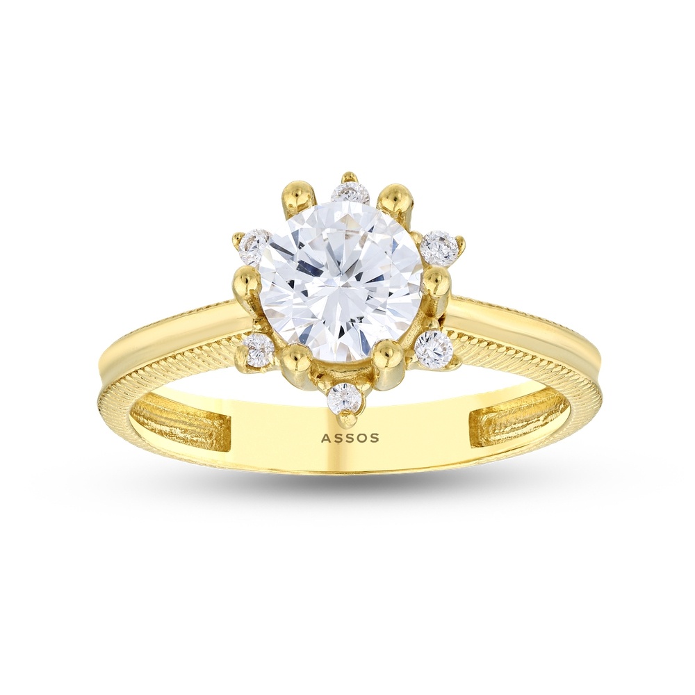 Altın Tektaş Yüzük