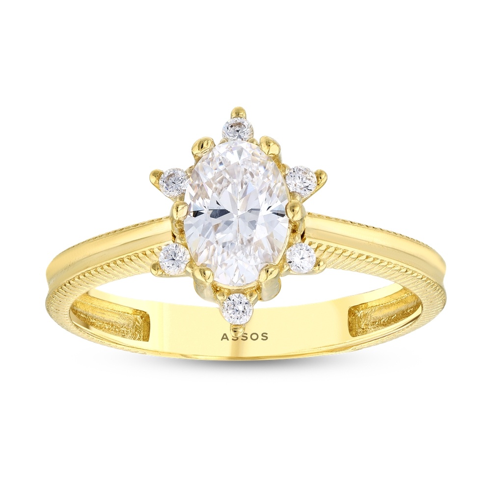 Altın Tektaş Yüzük