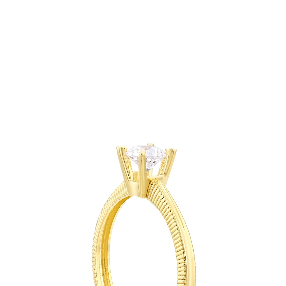 Altın Tektaş Yüzük