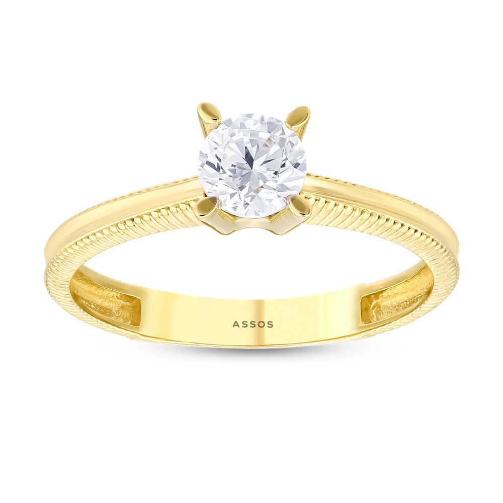 Altın Tektaş Yüzük