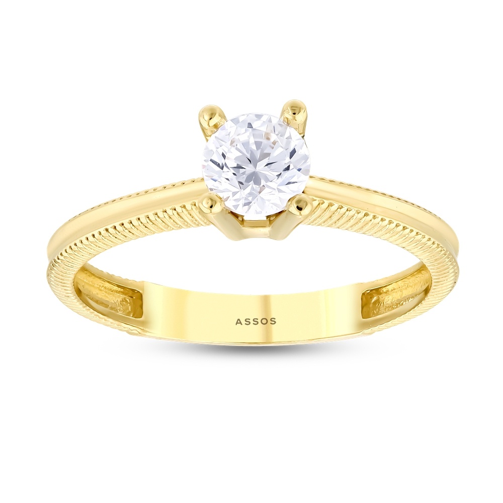 Altın Tektaş Yüzük