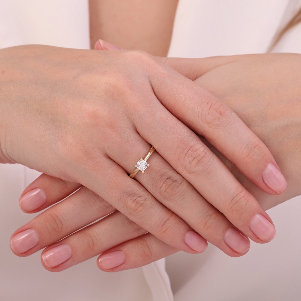 Altın Tektaş Yüzük