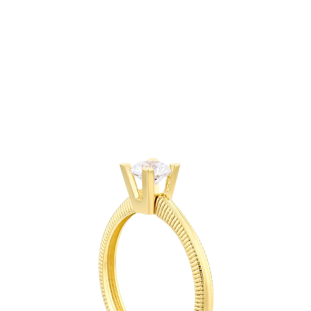 Altın Tektaş Yüzük