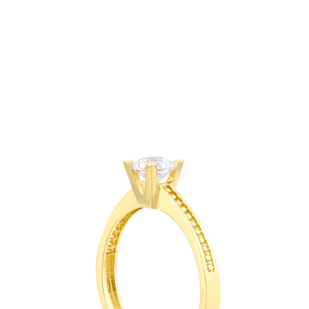 Altın Tektaş Yüzük