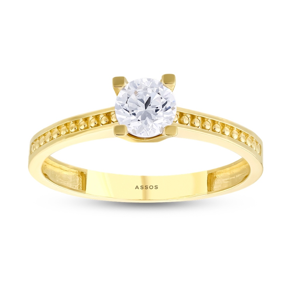 Altın Tektaş Yüzük