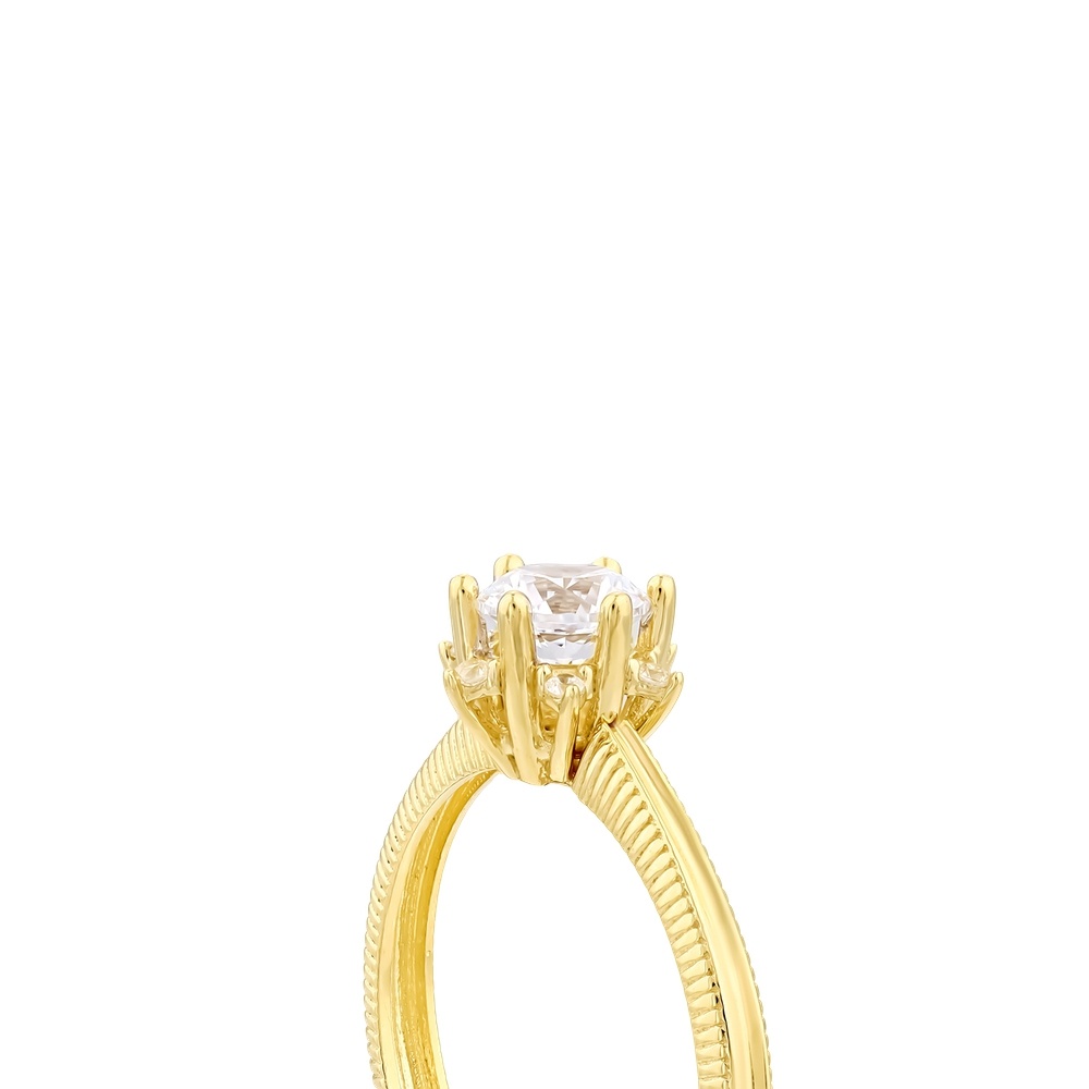 Altın Tektaş Yüzük