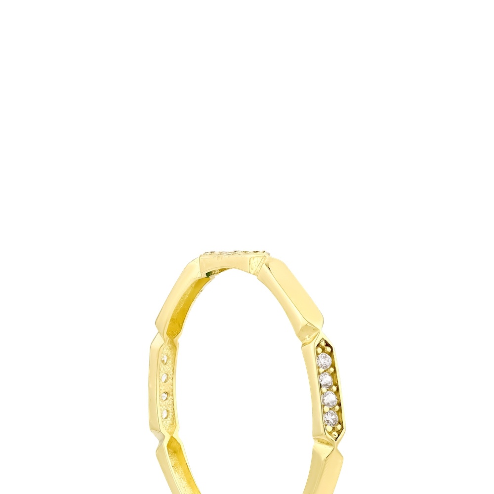 Altın Tasarım Taşlı Yüzük