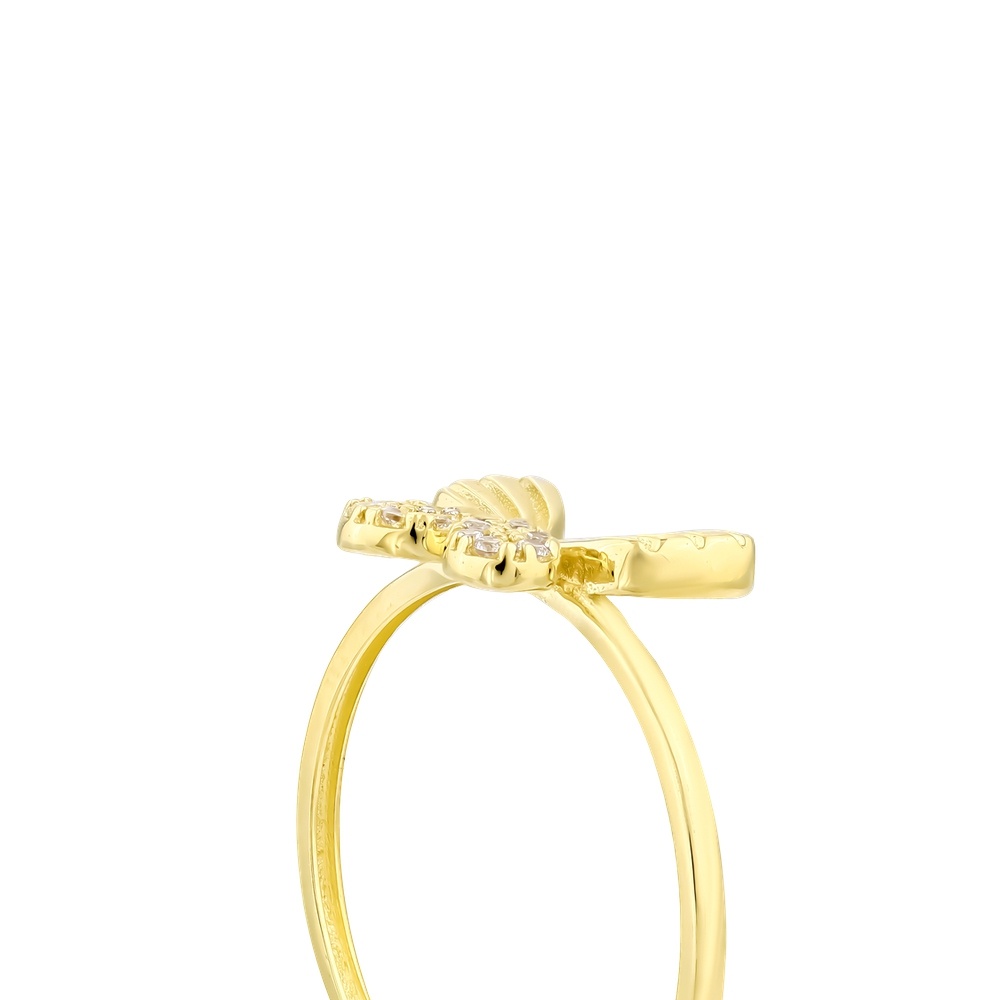 Altın Taşlı Kelebek Yüzük