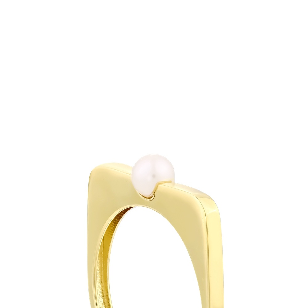 Beyaz Taşlı Altın Yüzük