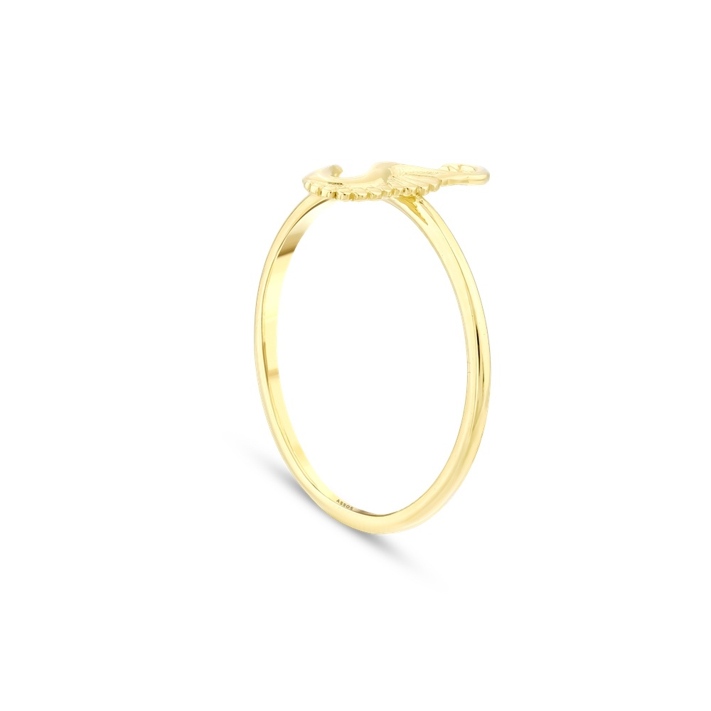 Altın Deniz Atı Yüzük