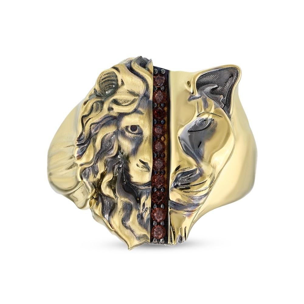 Altın Erkek Aslan Yüzük