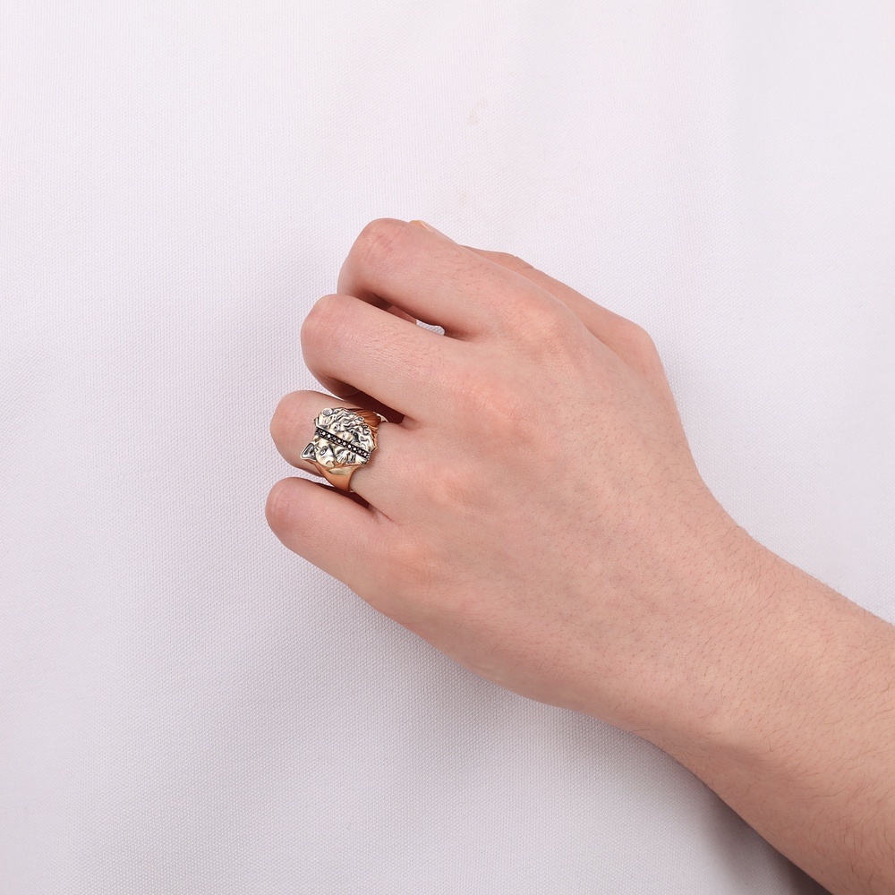 Altın Erkek Aslan Yüzük