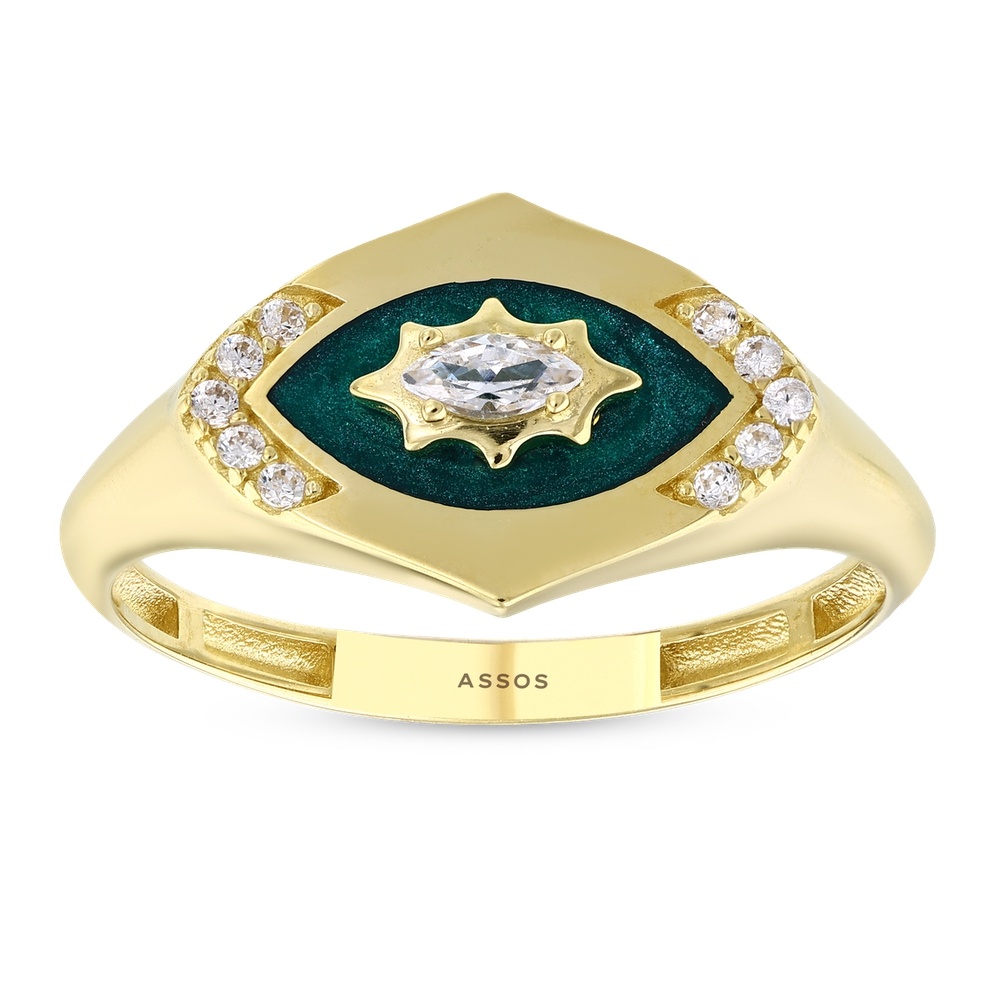 Altın Taşlı Yüzük