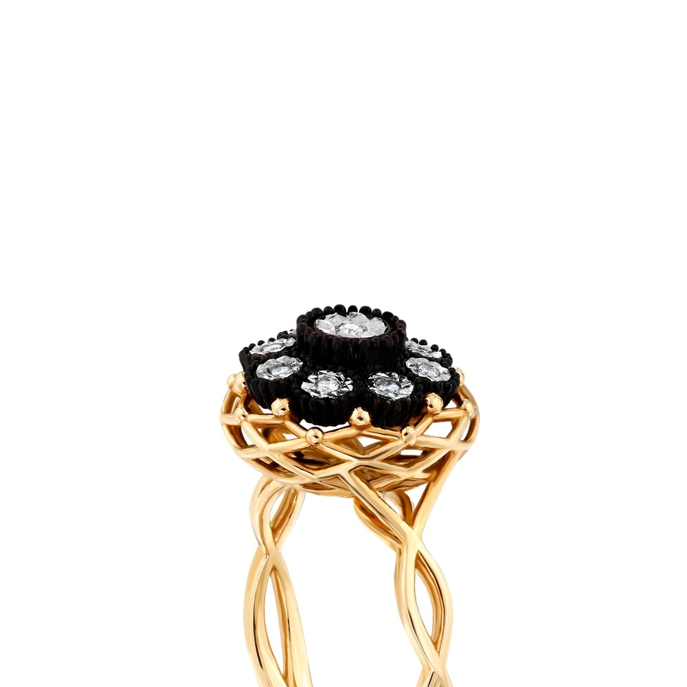 Elmas Çiçek Yüzük